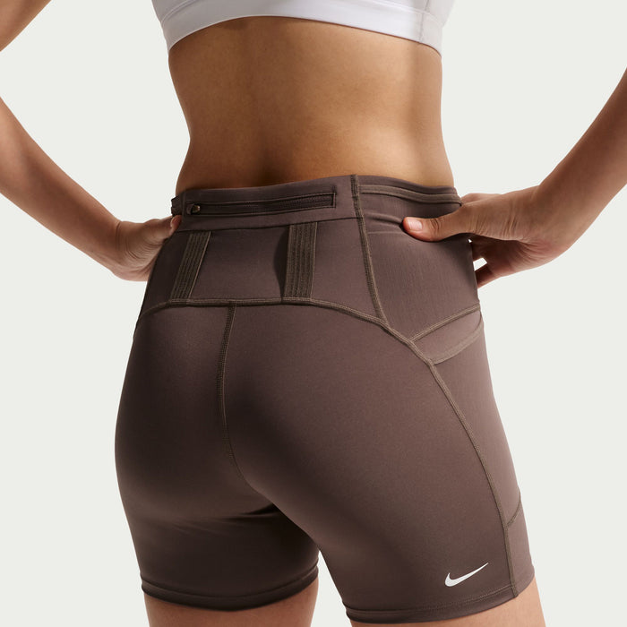 Nike ACG Dri-Fit High Waisted 4" Shorts - Women's Ironstone/Cave Stone/Summit White