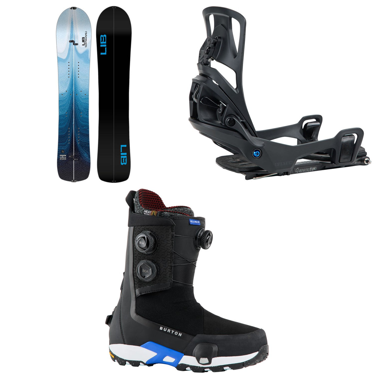 Lib Tech Escalator Splitboard + Burton Step On Splitboard Bindings + Highshot X Pro Step On Snowboard Boots 2026