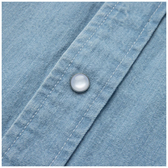 Seager Reagan Pearl Long-Sleeve Snap Shirt - Men's Light Wash Indigo
