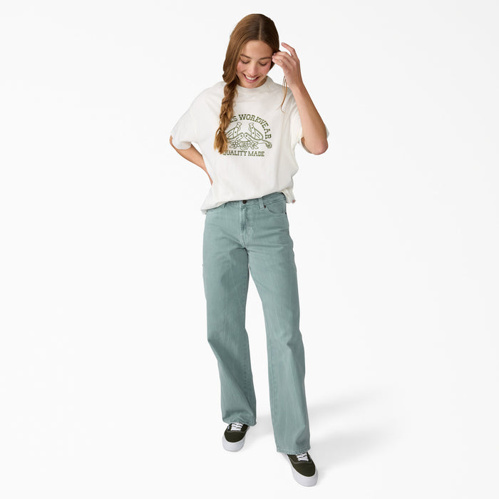 Dickies 1993 Loose Straight Carpenter Jeans - Women's Stormy Sea