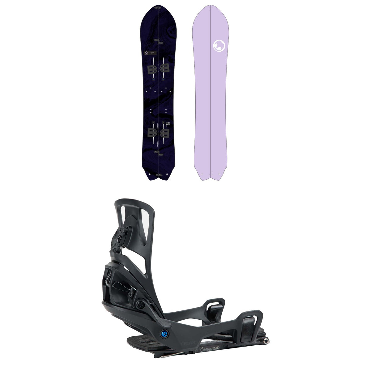 Burton Fish 3D Splitboard + Step On Splitboard Bindings - Women's 2026