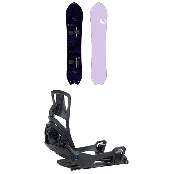 Burton Fish 3D Splitboard + Step On Splitboard Bindings