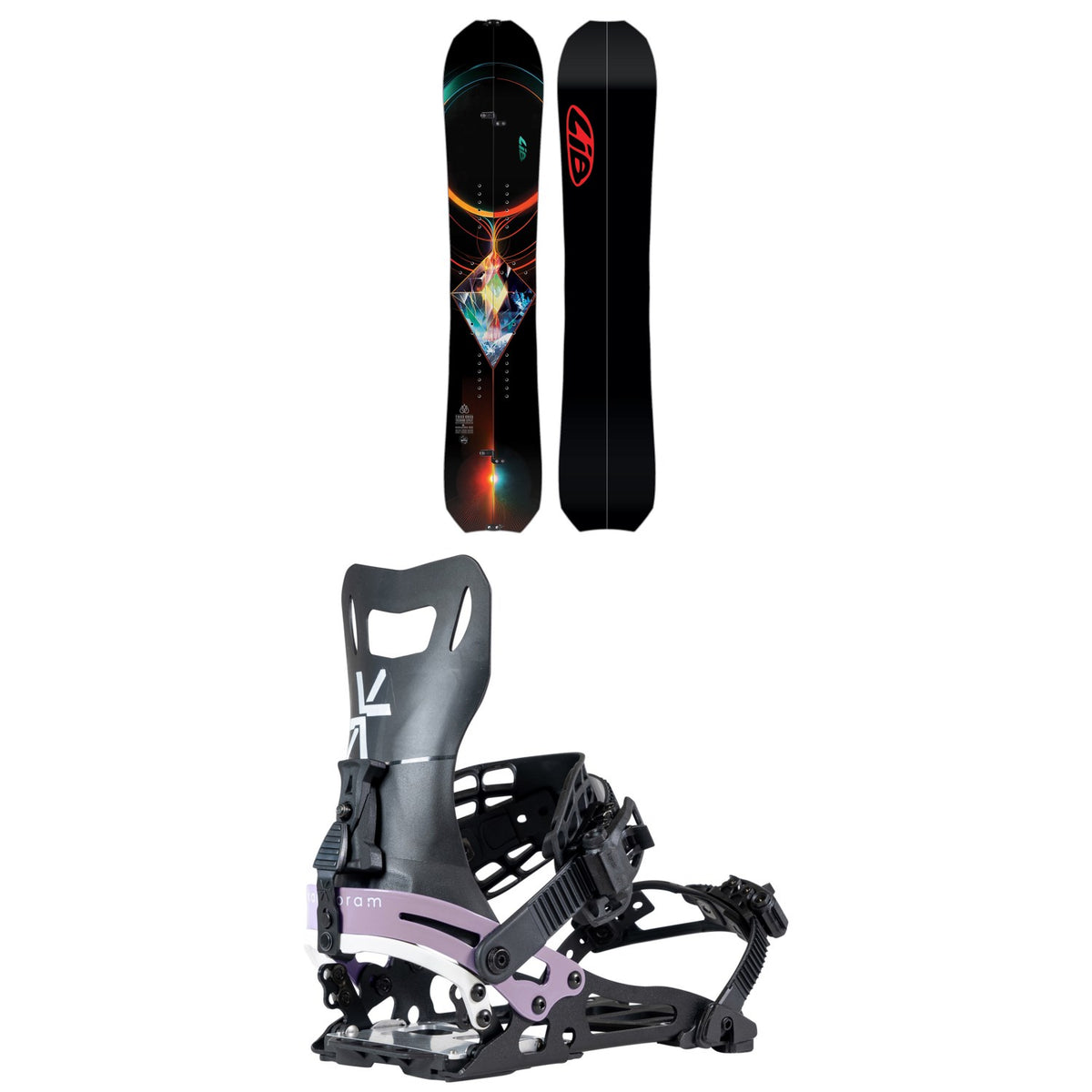 Lib Tech T. Rice Orca Techno Splitboard + Karakoram Nomad-W + Split Interface Splitboard Bindings - Women's 2026