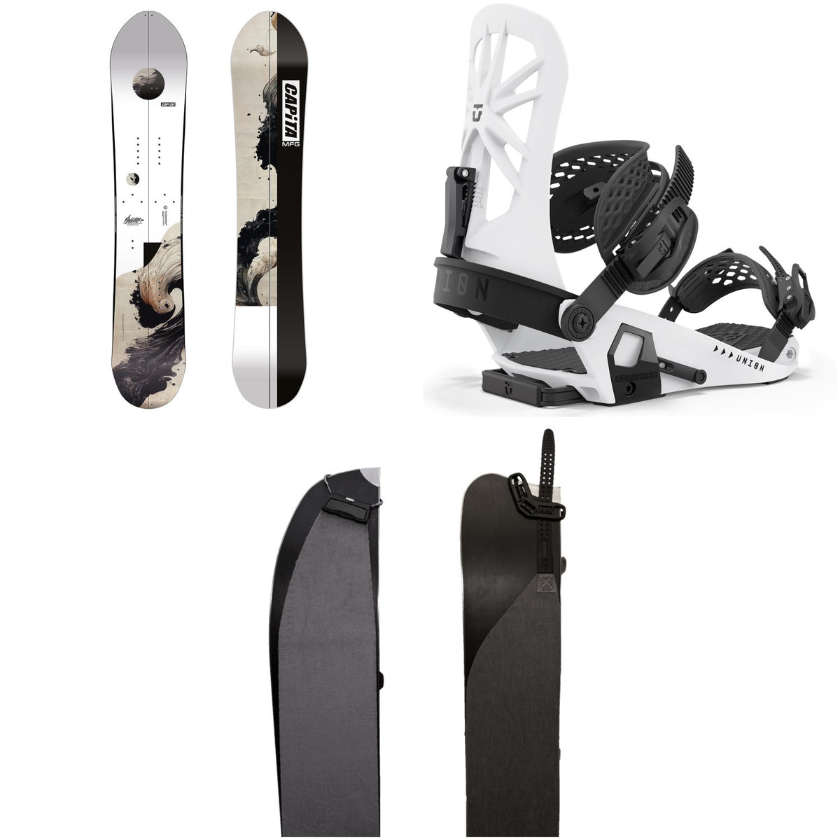 CAPiTA Navigator Split Splitboard + Union Explorer Splitboard Bindings  + Karakoram Smart Skins 2026