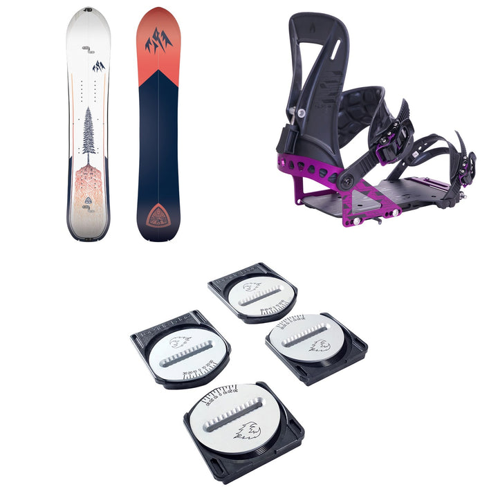 Jones Dream Weaver 2.0 Splitboard  + Spark R&D Surge ST Splitboard Bindings + Spark Pucks - Women's 2026