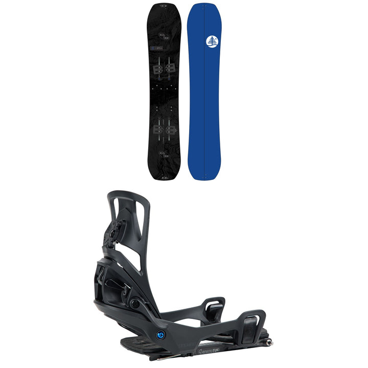 Burton Family Tree Hometown Hero Splitboard + Step On Splitboard Bindings