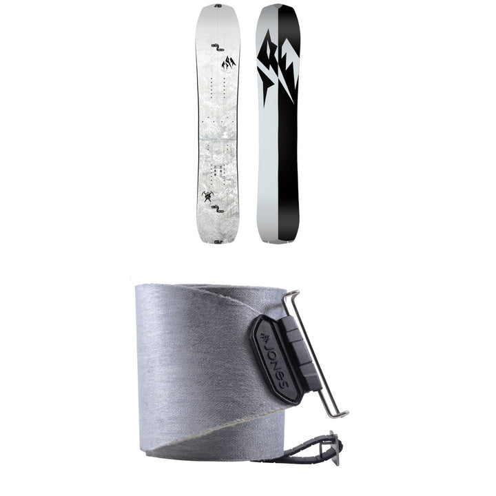 Jones Solution Splitboard + Nomad Quick Tension Tail Clip Splitboard Skins