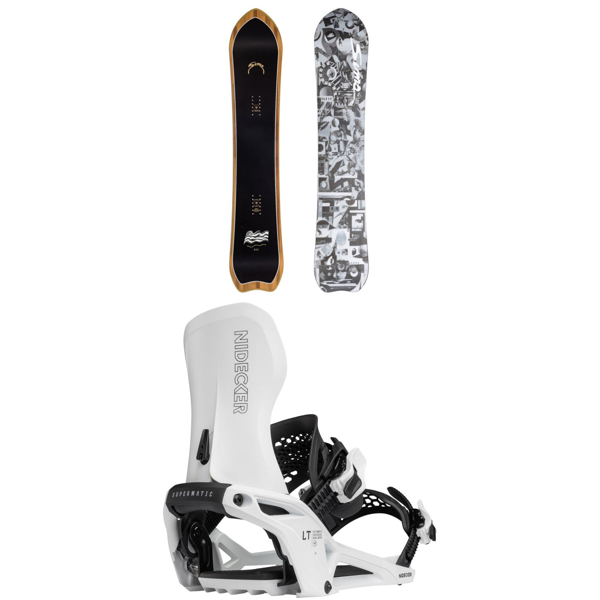Sims UAP Snowboard + Nidecker LT Supermatic Snowboard Bindings 2026