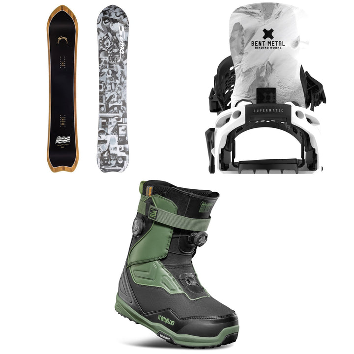 Sims UAP Snowboard + Bent Metal Lightning Supermatic Snowboard Bindings + thirtytwo TM-2 XLT Double Boa Snowboard Boots 2026