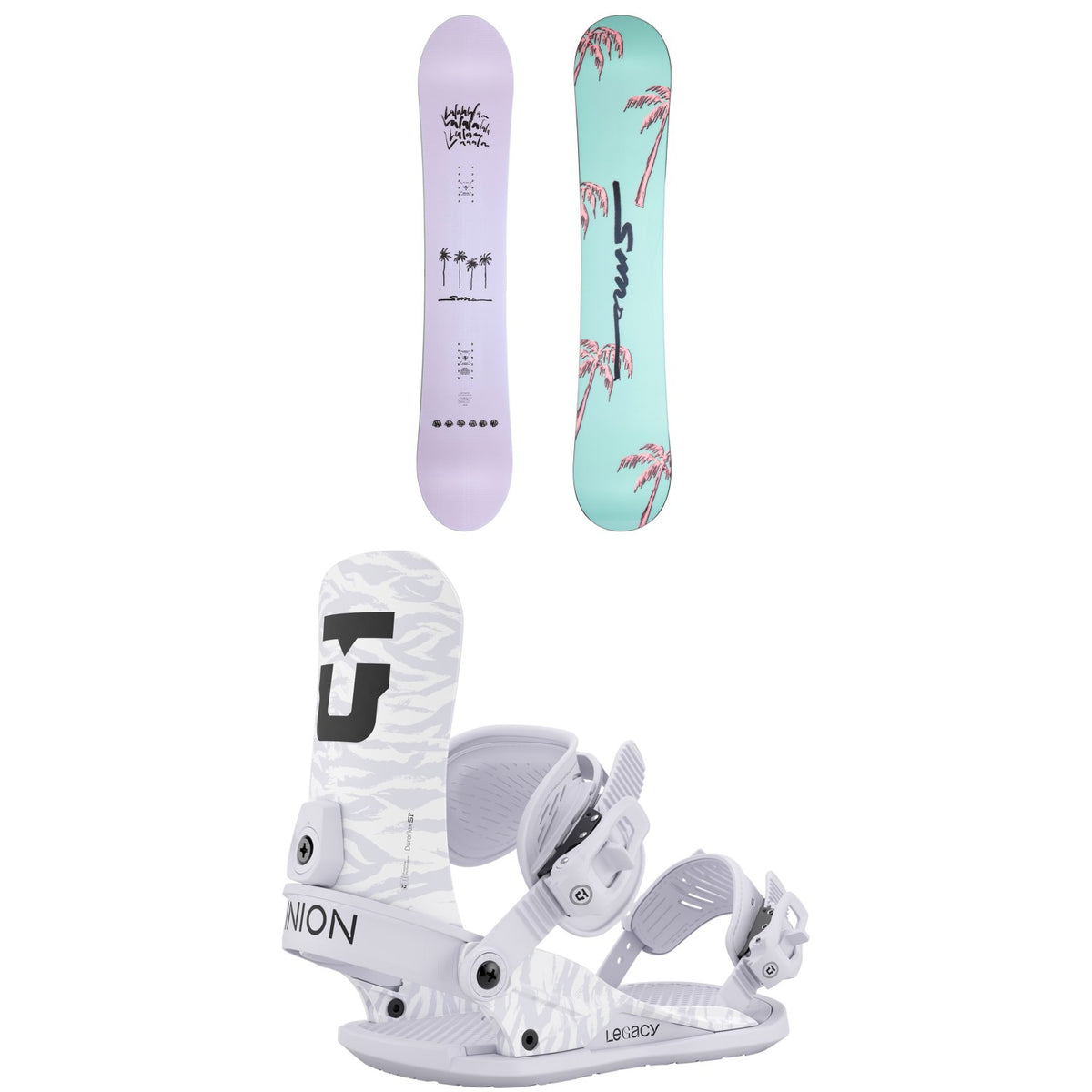 Sims Salt Snowboard + Union Legacy Snowboard Bindings - Women's 2026
