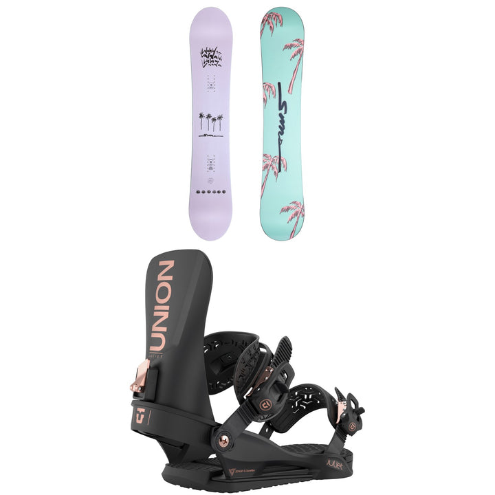 Sims Salt Snowboard + Union Juliet Snowboard Bindings - Women's 2026