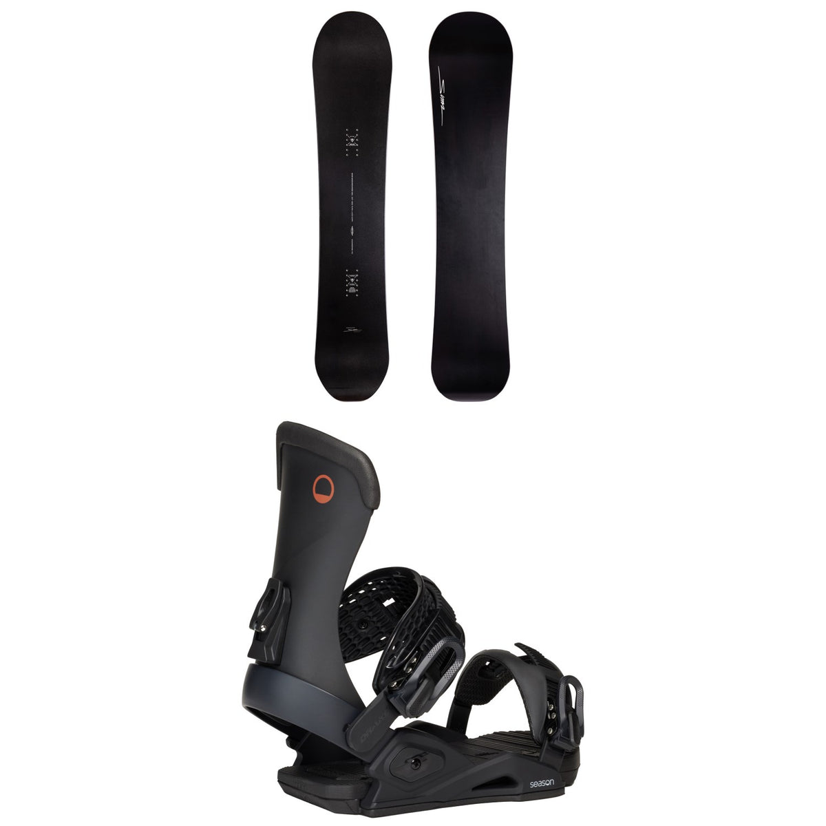 Sims Macrodose Snowboard + Season Meld Snowboard Bindings 2026
