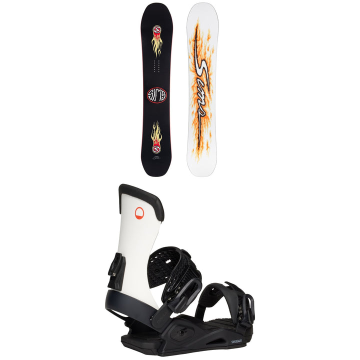 Sims Fakie Snowboard + Season Meld Snowboard Bindings