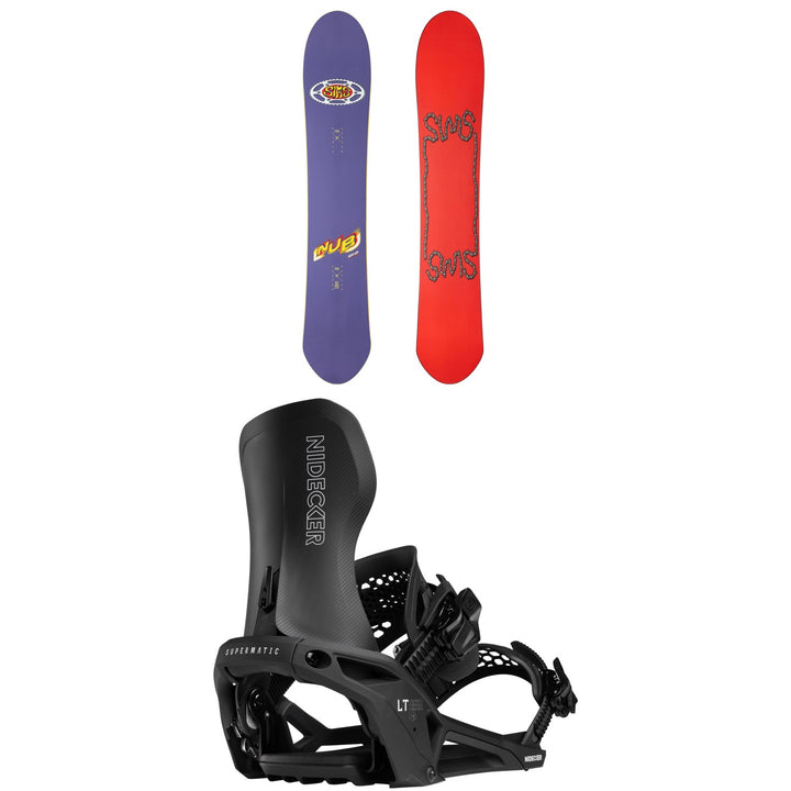 Sims Nub Snowboard + Nidecker LT Supermatic Snowboard Bindings
