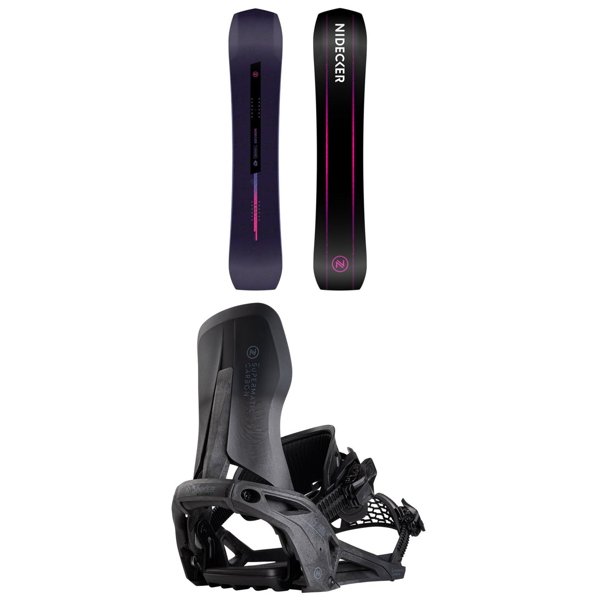 Nidecker Thruster Snowboard + Supermatic Carbon Snowboard Bindings 2026