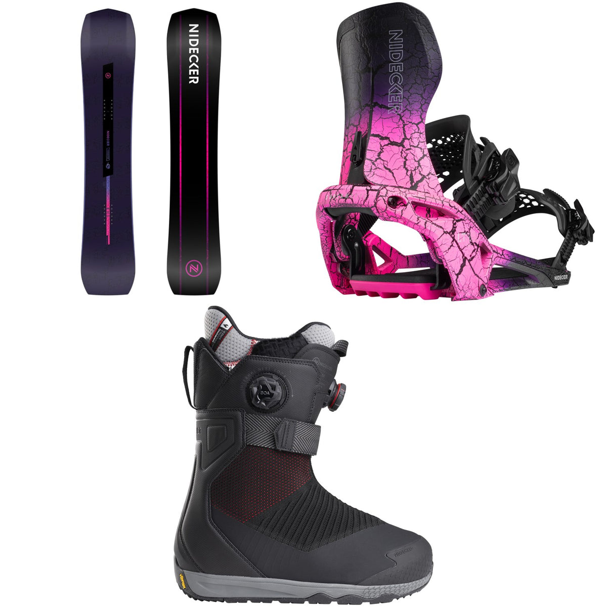 Nidecker Thruster Snowboard + LT Supermatic Snowboard Bindings + Index Snowboard Boots 2026