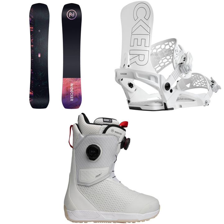 Nidecker Venus Plus Snowboard + Kaon Snowboard Bindings + Rift Pro Snowboard Boots - Women's 2026