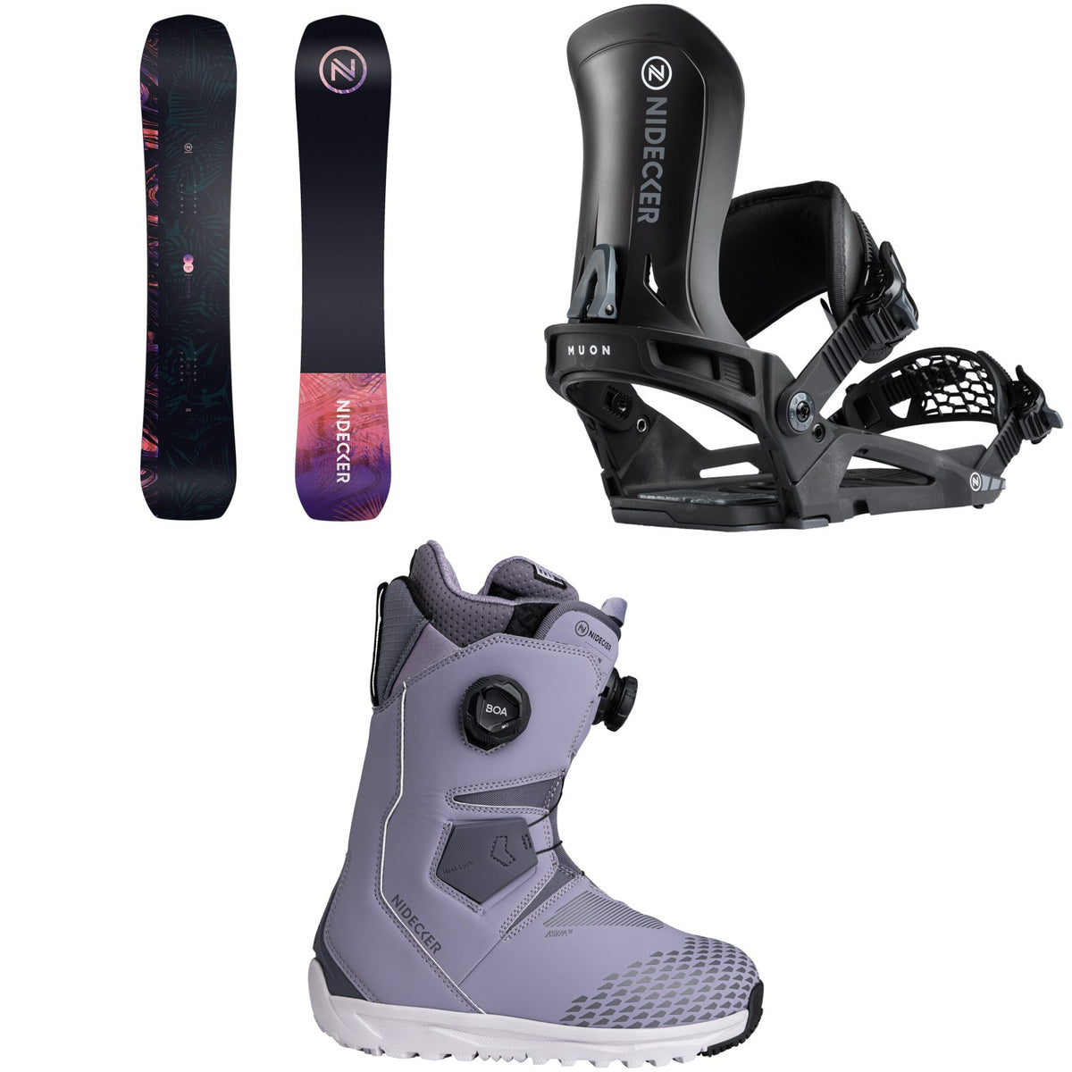 Nidecker Venus Plus Snowboard + Muon Snowboard Bindings + Altai Snowboard Boots - Women's 2026