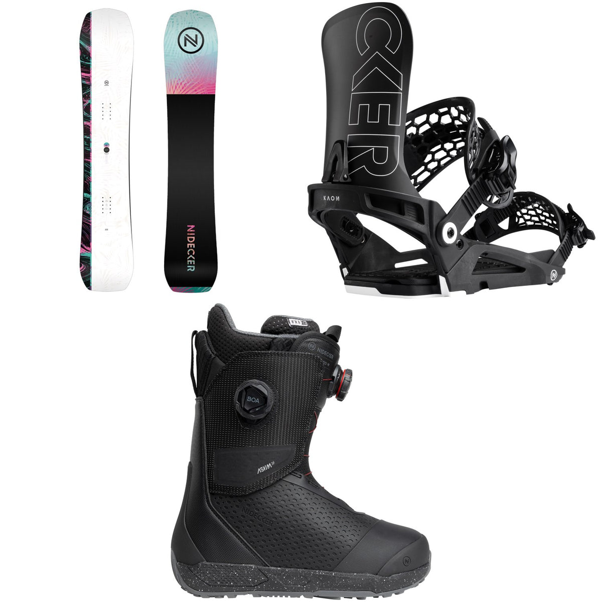 Nidecker Venus Snowboard + Kaon Snowboard Bindings + Rift Pro Snowboard Boots - Women's 2026