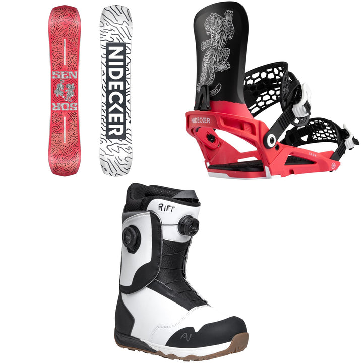 Nidecker Sensor Snowboard + Kaon Snowboard Bindings + Rift Snowboard Boots 2026