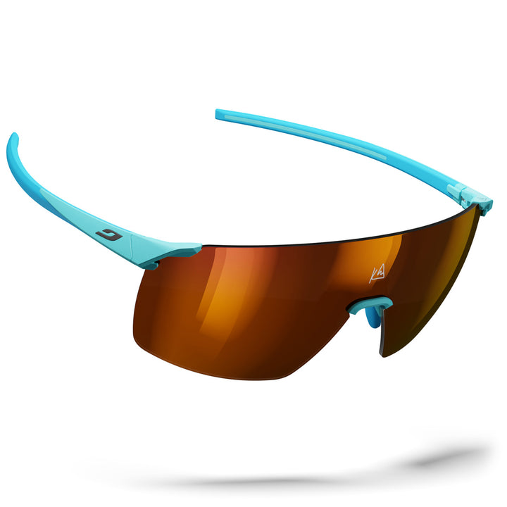 Julbo Faster Kilian Jornet Sunglasses Light Blue Glacier/REACTIV 0-3 High Contrast
