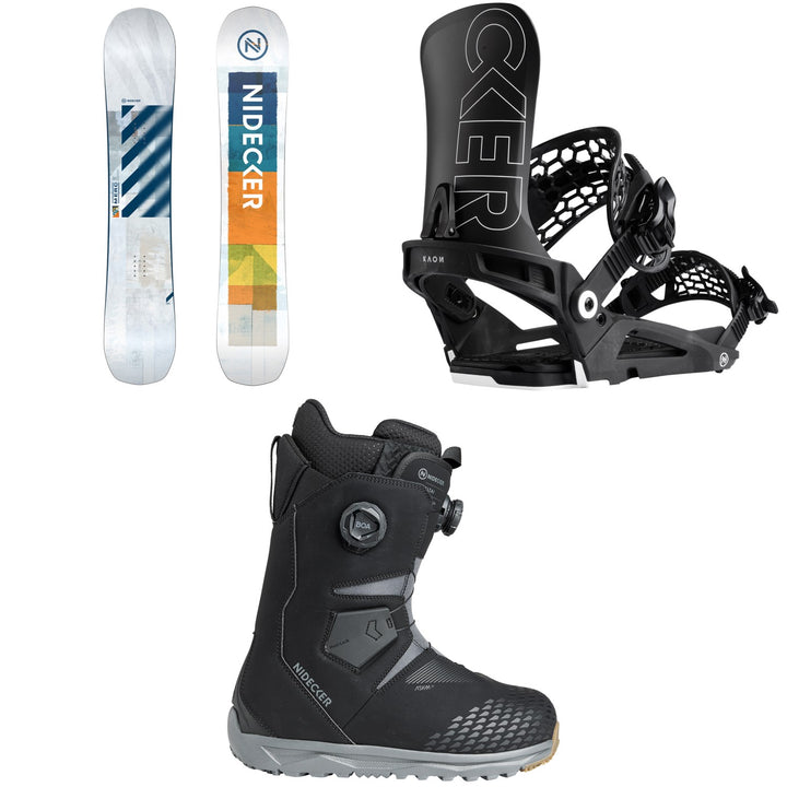 Nidecker Merc Snowboard + Kaon Snowboard Bindings + Altai Snowboard Boots 2026