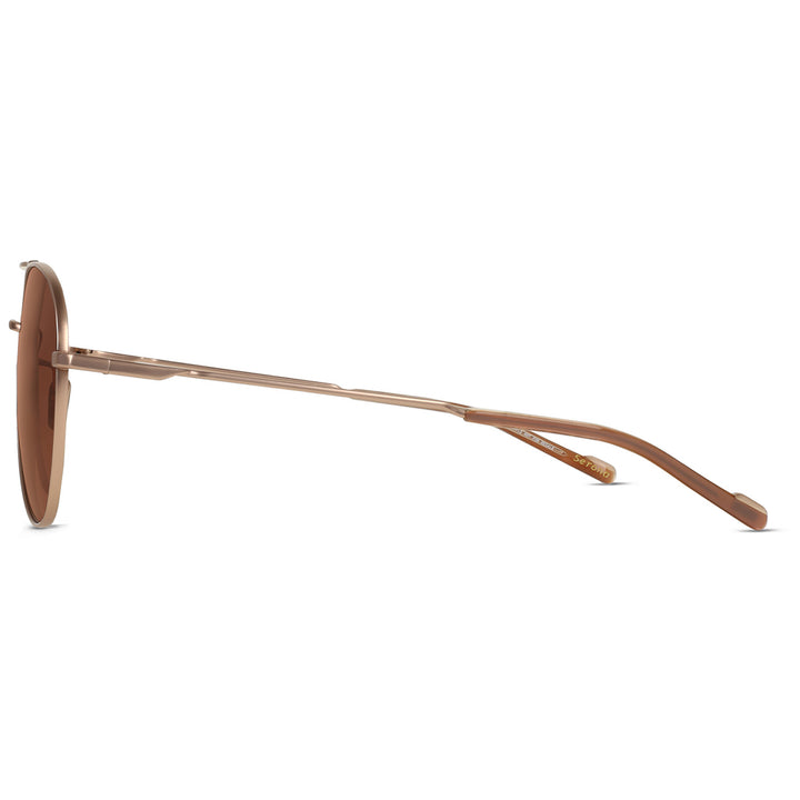 RAEN Serona Sunglasses Satin Rose Gold/Solace Polarized