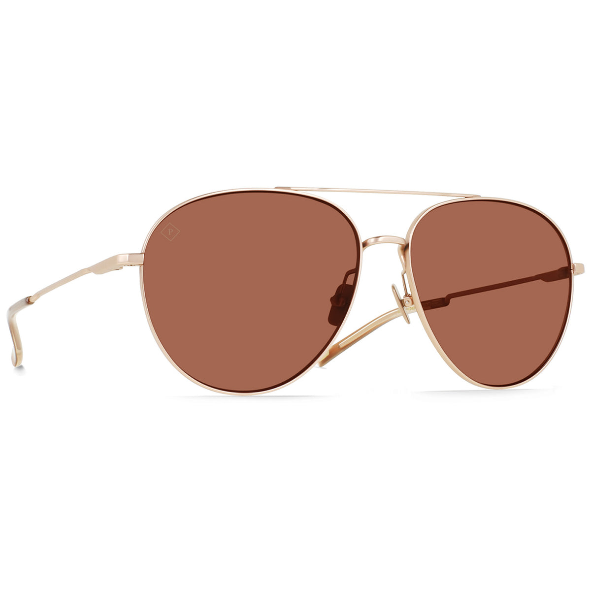 RAEN Serona Sunglasses Satin Rose Gold/Solace Polarized