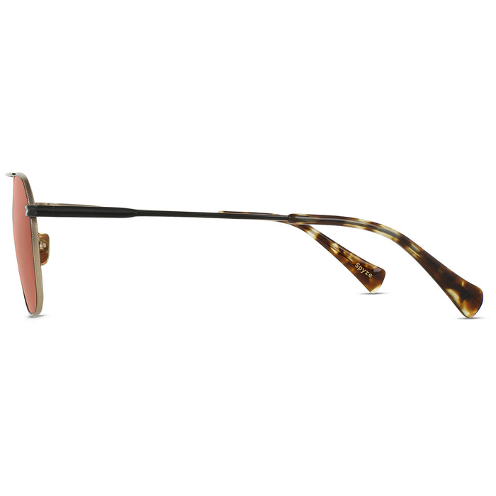 RAEN Spyre Sunglasses Satin Black & Gold/Dune