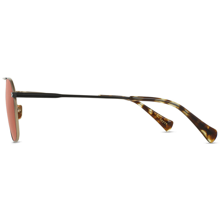 RAEN Spyre Sunglasses Satin Black & Gold/Dune