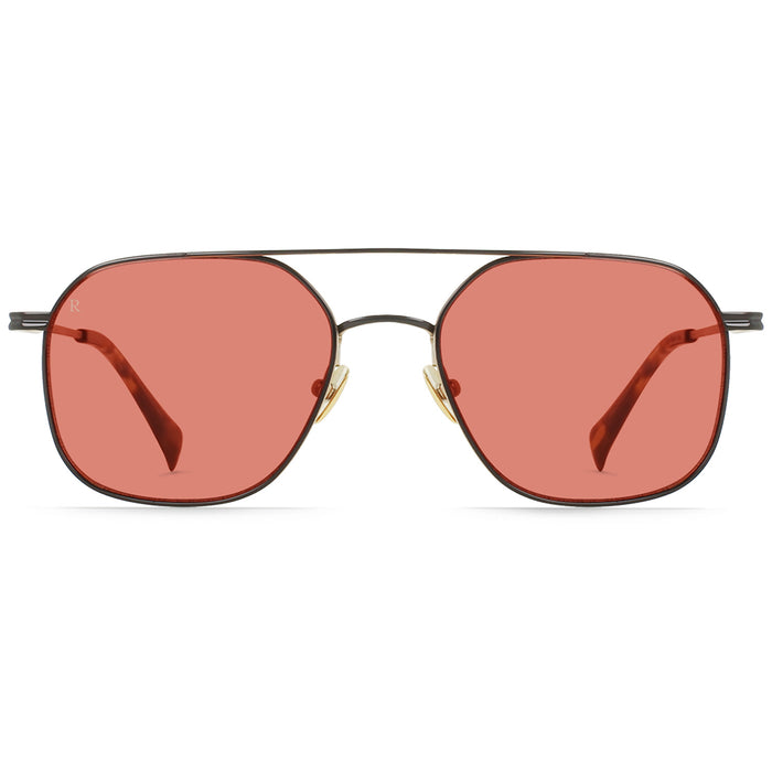 RAEN Spyre Sunglasses Satin Black & Gold/Dune