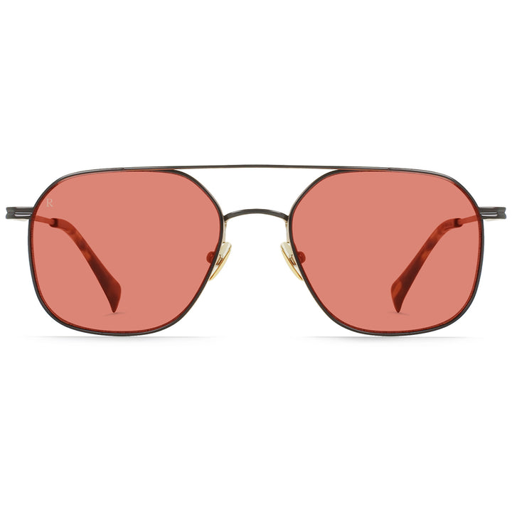 RAEN Spyre Sunglasses Satin Black & Gold/Dune