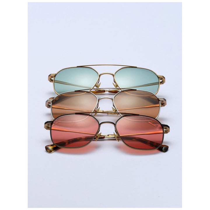 RAEN Spyre Sunglasses Satin Black & Gold/Dune