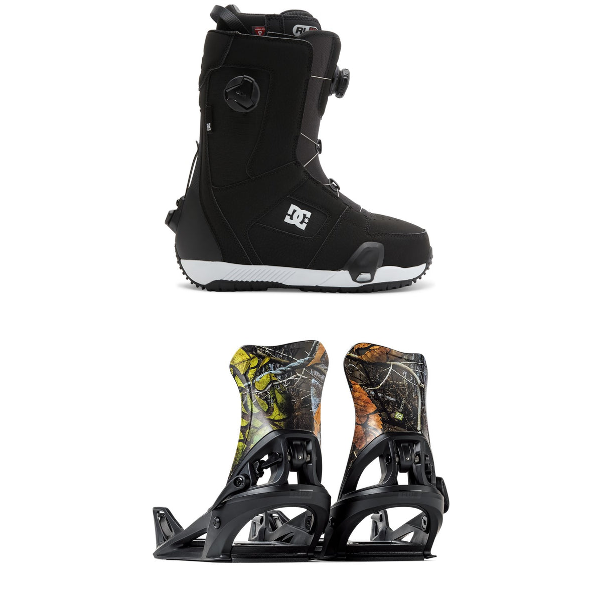 DC Phase Boa Pro Step On Snowboard Boots + Flux DS Step On Snowboard Bindings 2026