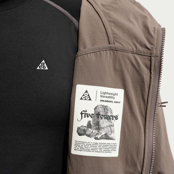 Nike ACG UV Five Towers Jacket - Men's Ironstone/Mink Browns/Summit White