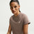 Nike ACG Dri-Fit Fitted Tri Short-Sleeve T-Shirt - Women's Mink Browns/Summer White