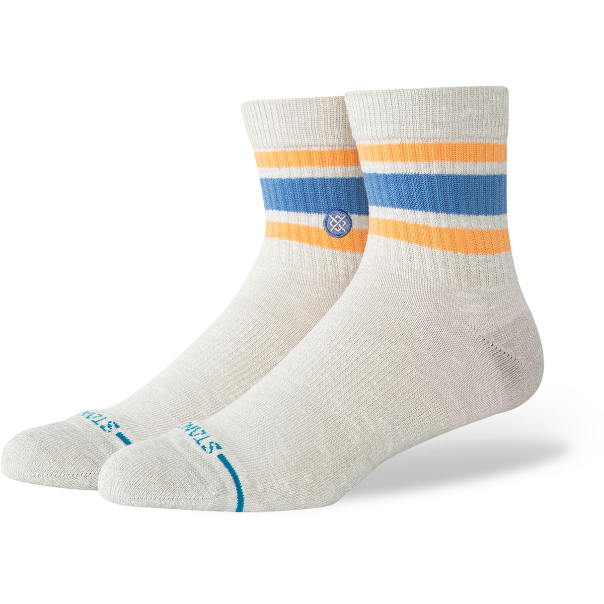 Stance Slub Boyd Quarter Socks Heather Grey