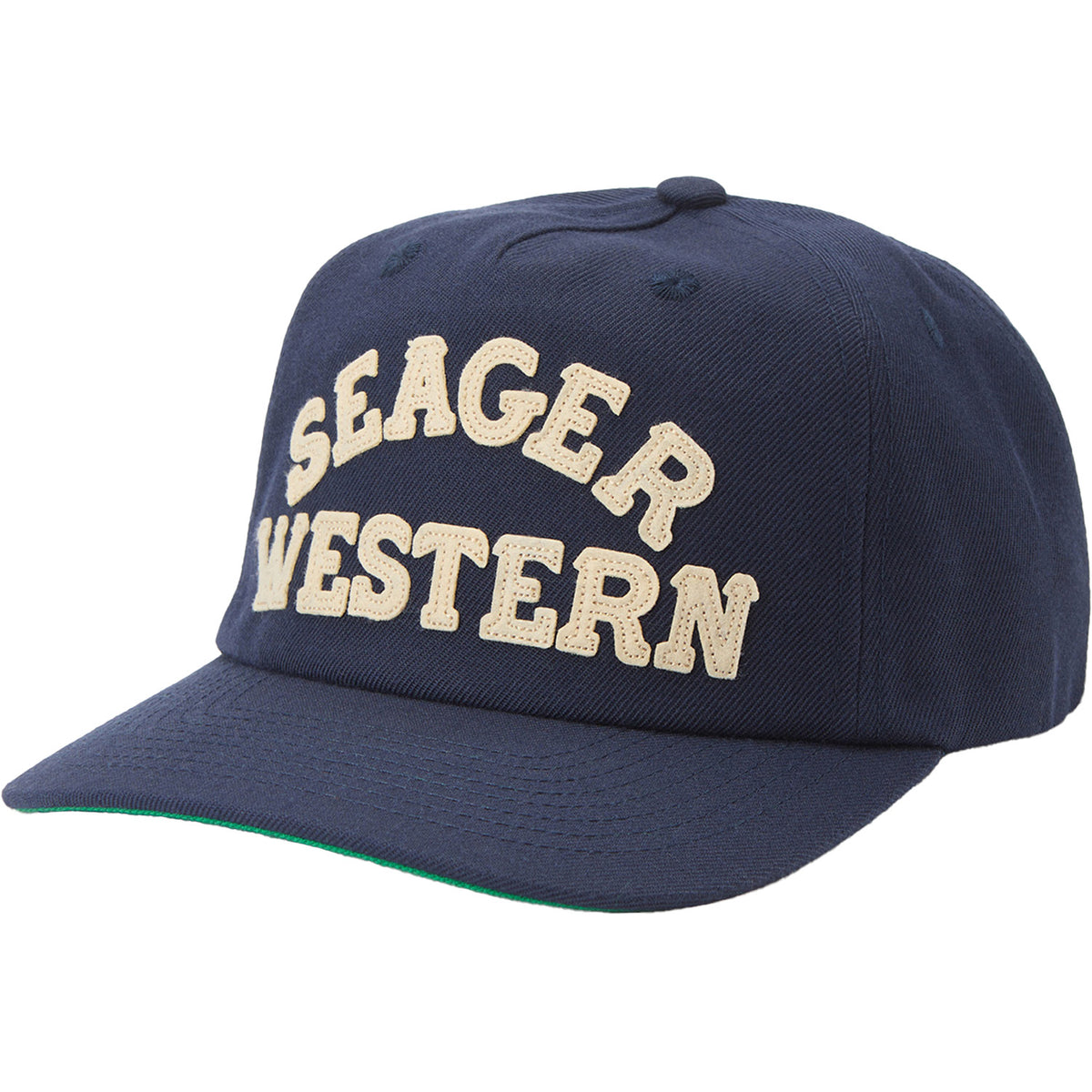Seager Western Snapback Hat Navy