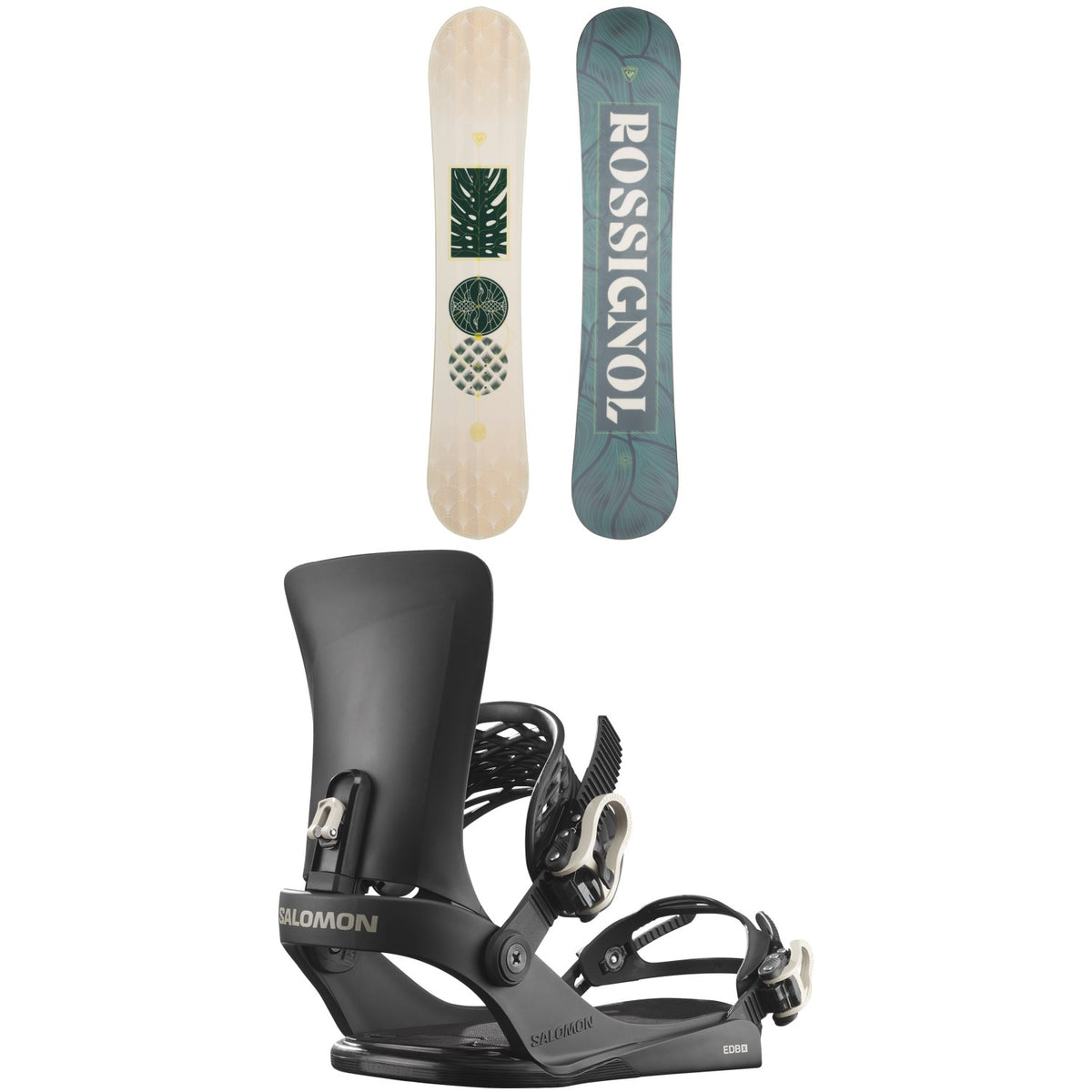 Rossignol Soulside Snowboard + Salomon EDB X Snowboard Bindings - Women's