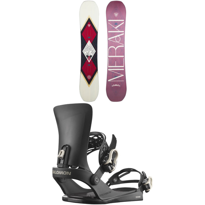 Rossignol Meraki Snowboard + Salomon EDB X Snowboard Bindings - Women's