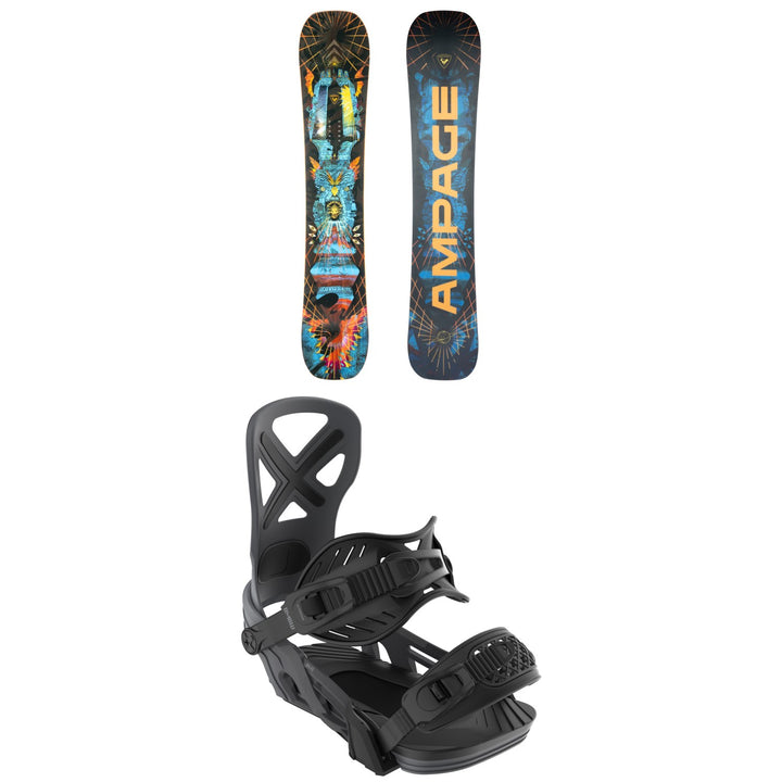 Rossignol Ampage Vol.1 Snowboard + Bent Metal Anvil Snowboard Bindings 2026