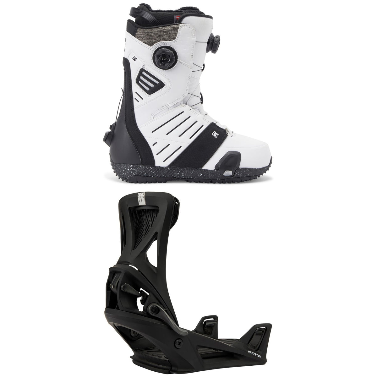 DC Judge Step On Snowboard Boots + Burton Step On Genesis Snowboard Bindings