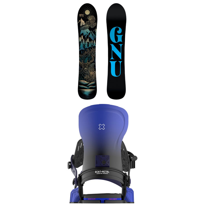 GNU Free Spirit C3 Snowboard + Bent Metal Forte Snowboard Bindings - Women's