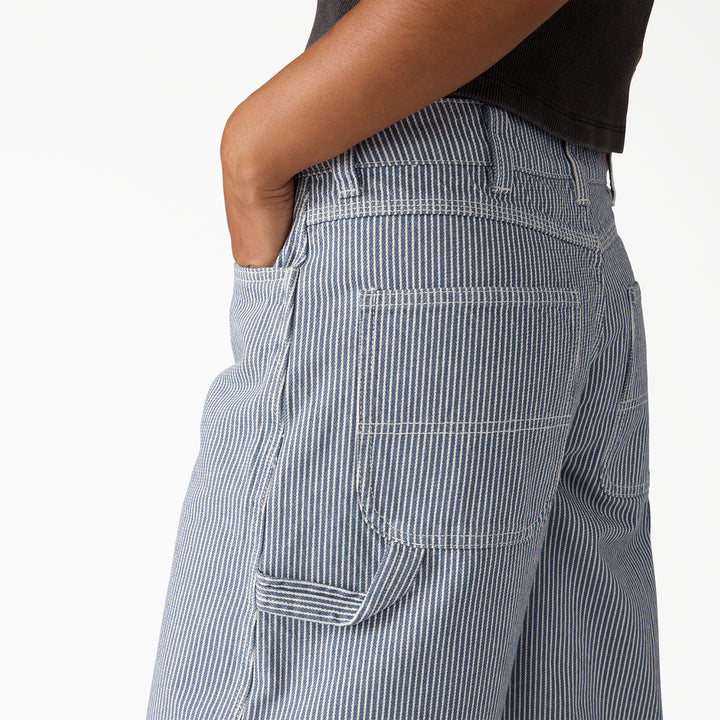 Dickies Hickory Loose Straight Carpenter Pants - Women's Retro Indigo