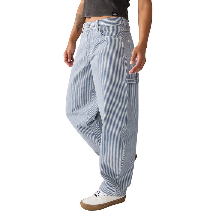 Dickies Hickory Loose Straight Carpenter Pants - Women's Retro Indigo