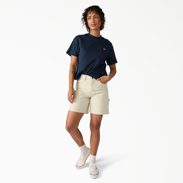 Dickies 7" Hickory Carpenter Shorts - Women's Eucalyptus