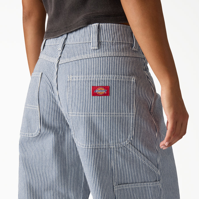 Dickies Hickory Loose Straight Carpenter Pants - Women's Retro Indigo