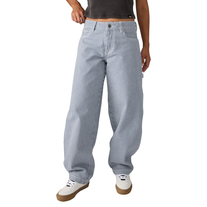 Dickies Hickory Loose Straight Carpenter Pants - Women's Retro Indigo