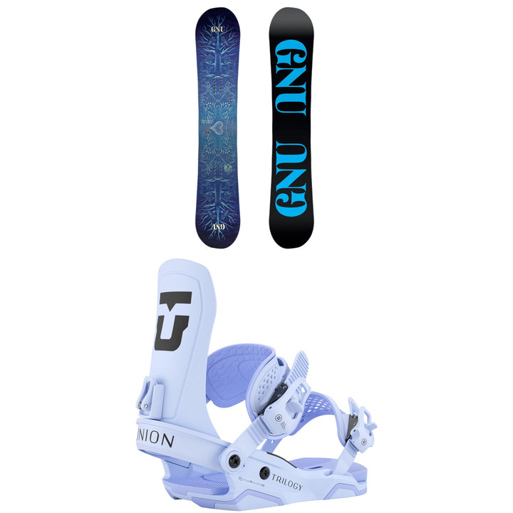 GNU Asym Pro Choice C3 Snowboard 2025 + Union Trilogy Snowboard Bindings - Women's