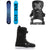 GNU Asym Pro Choice C3 Snowboard 2025 + Bent Metal Stylist Snowboard Bindings + DC Lotus Snowboard Boots - Women's